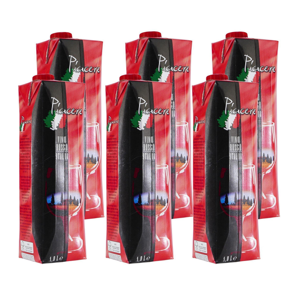 Piacere Vino Rosso IGP -trocken- (12 x 1,0L)