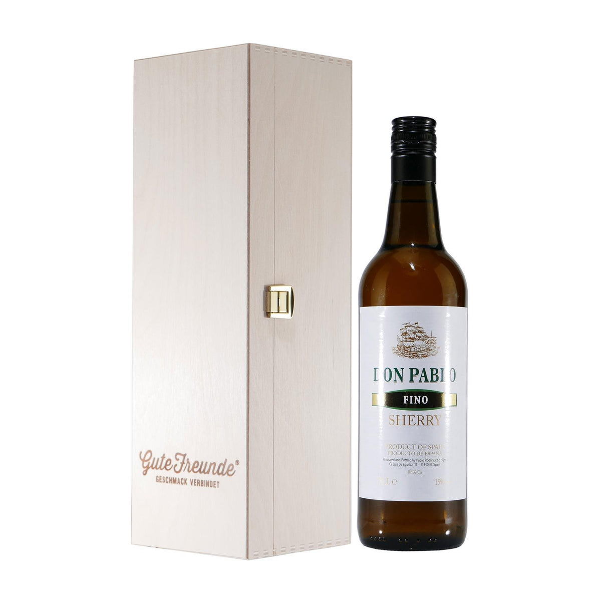 Don Pablo Sherry -Fino- mit Geschenk-Holzkiste