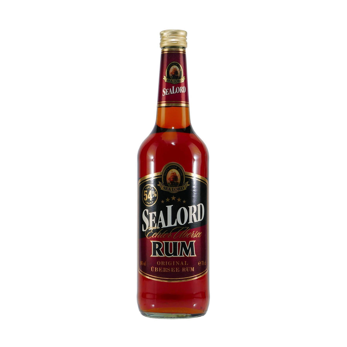 Sealord Echter Übersee Rum 54% mit Geschenk-Holzkiste