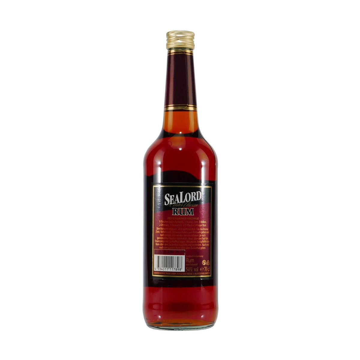 Sealord Echter Übersee Rum 54% mit Geschenk-Holzkiste