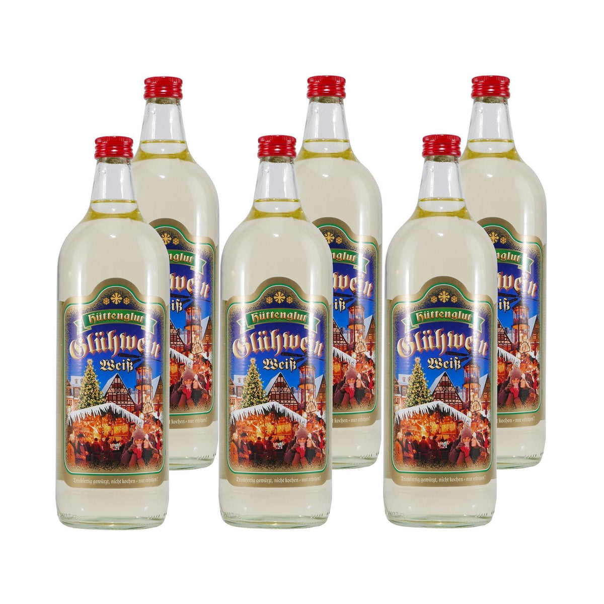 Hüttenglut Glühwein-Weiß (6 x 1,0L)
