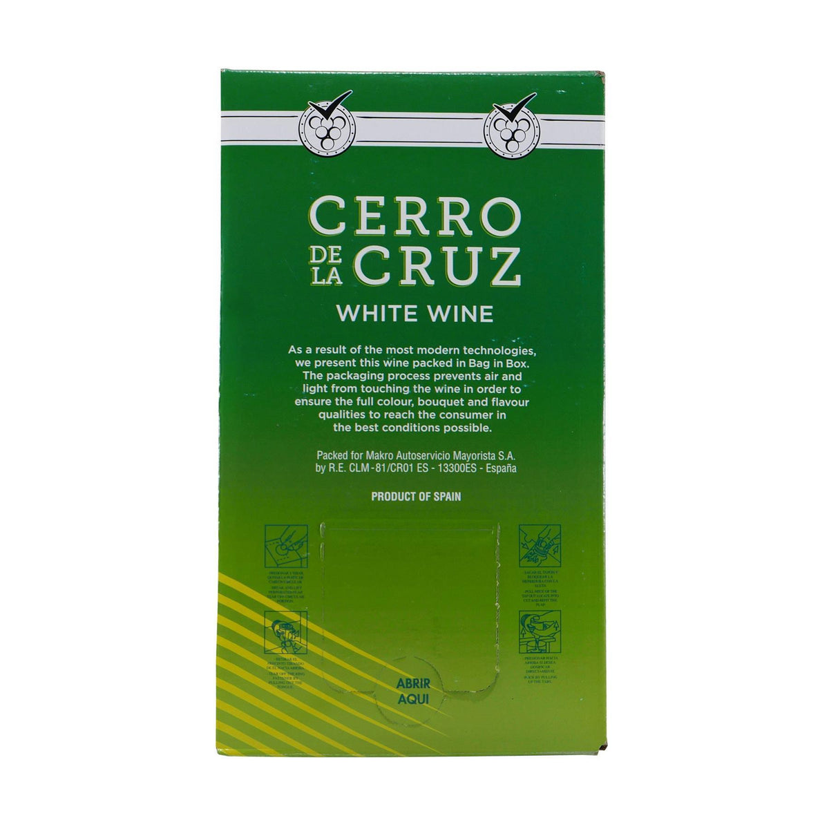 Cerro de la Cruz Vino Blanco Weißwein -trocken- 10L BIB