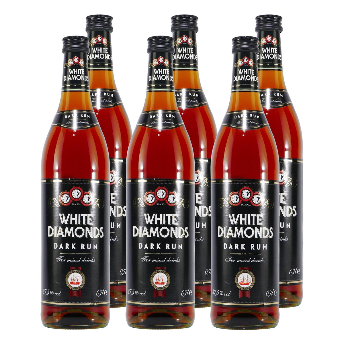 White Diamonds Dark Rum (6 x 0,7L)