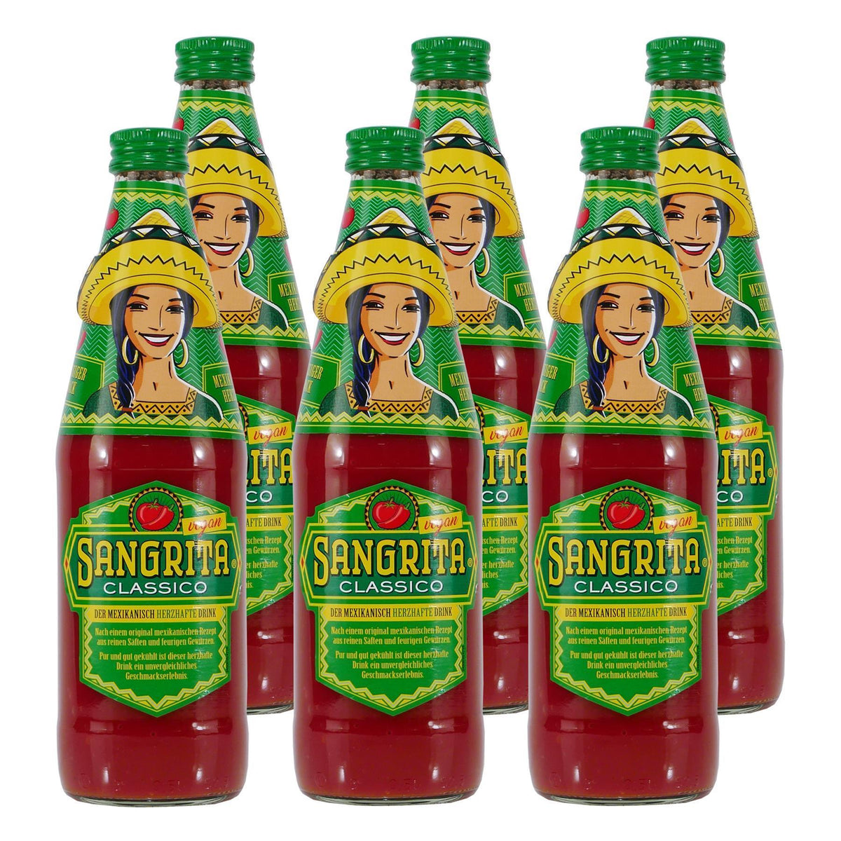 Sangrita Classico - Würztrunk Tomatensaft (12 x 0,5L) EINWEG