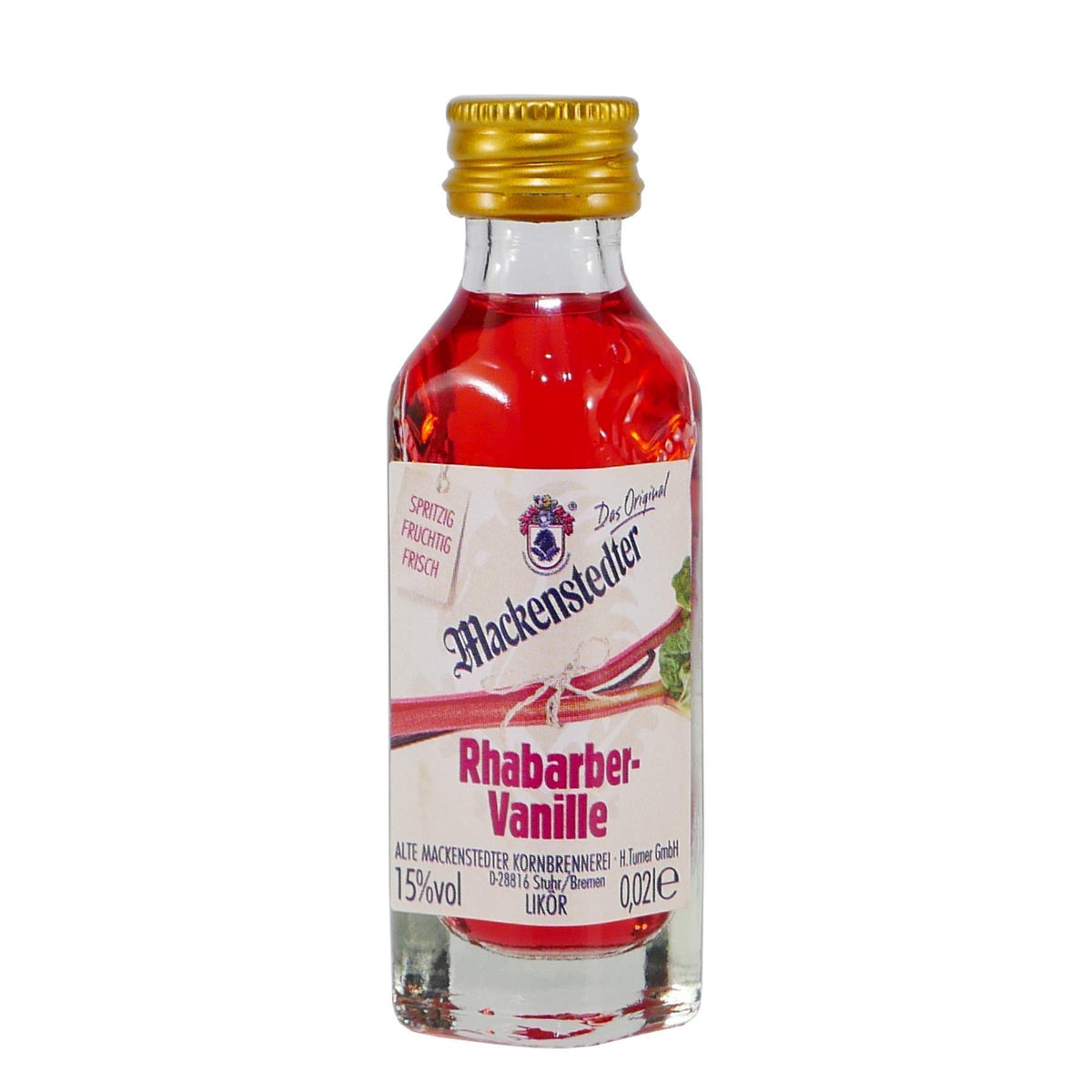 Mackenstedter Rhabarber-Vanille Likör (25 x 0,02L)
