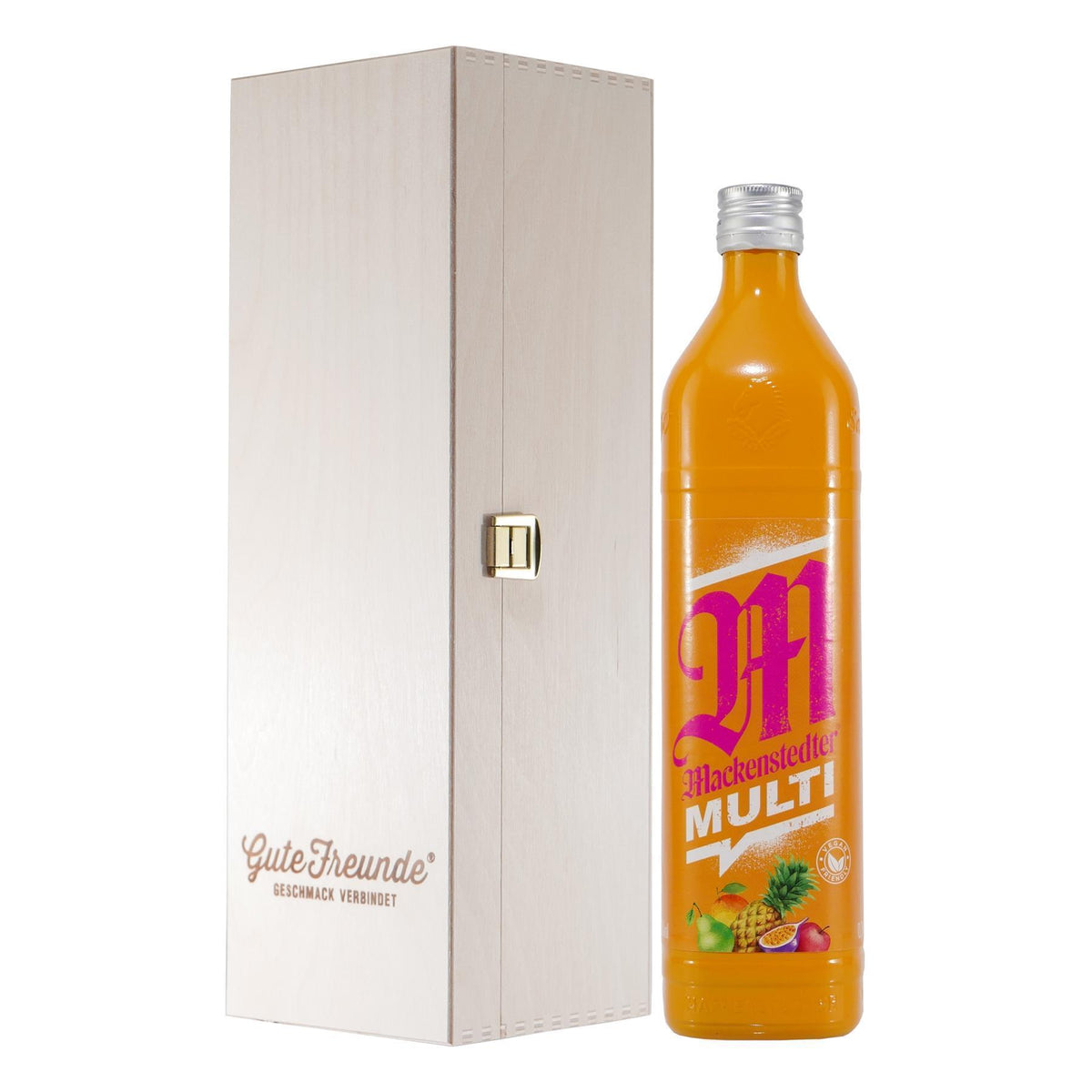 Mackenstedter Multi Likör mit Geschenk-Holzkiste