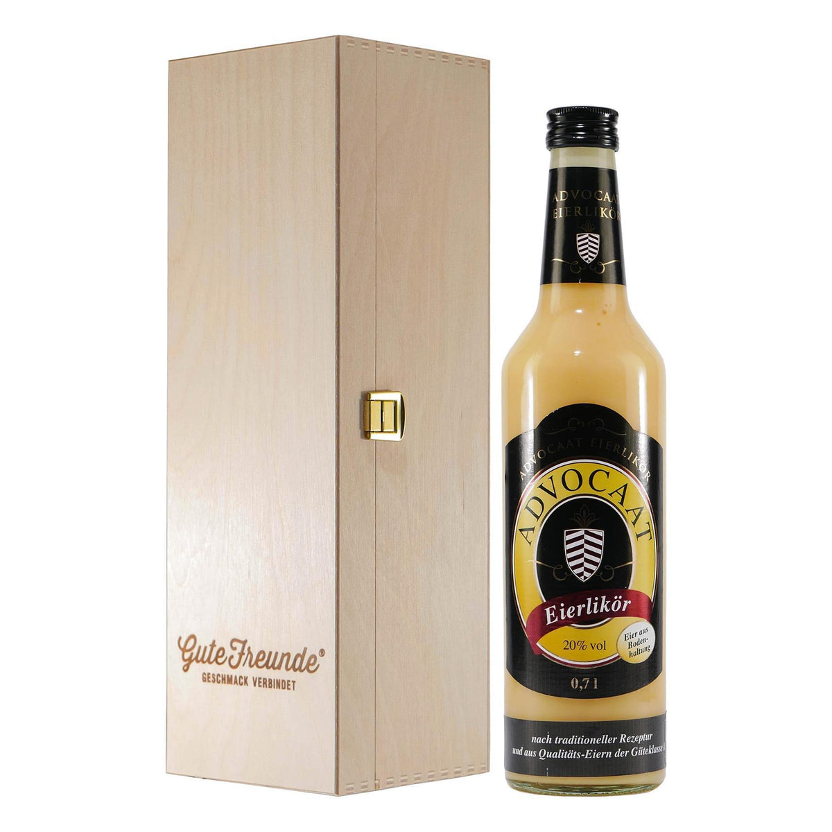 Advocaat Eierlikör 20% (Schwarz) mit Geschenk-HK