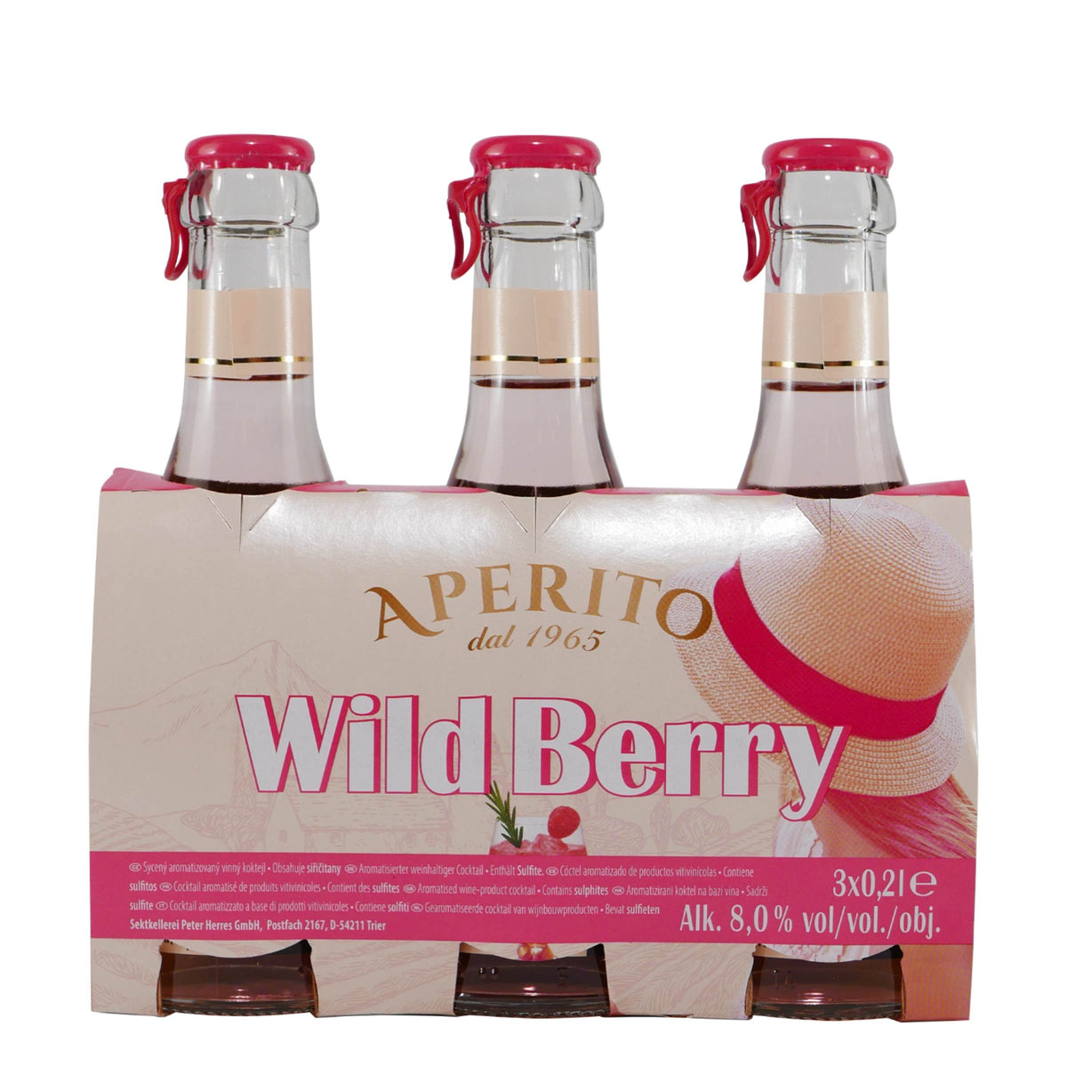 Aperito Wild Berry Cocktail (3 x 0,2L)