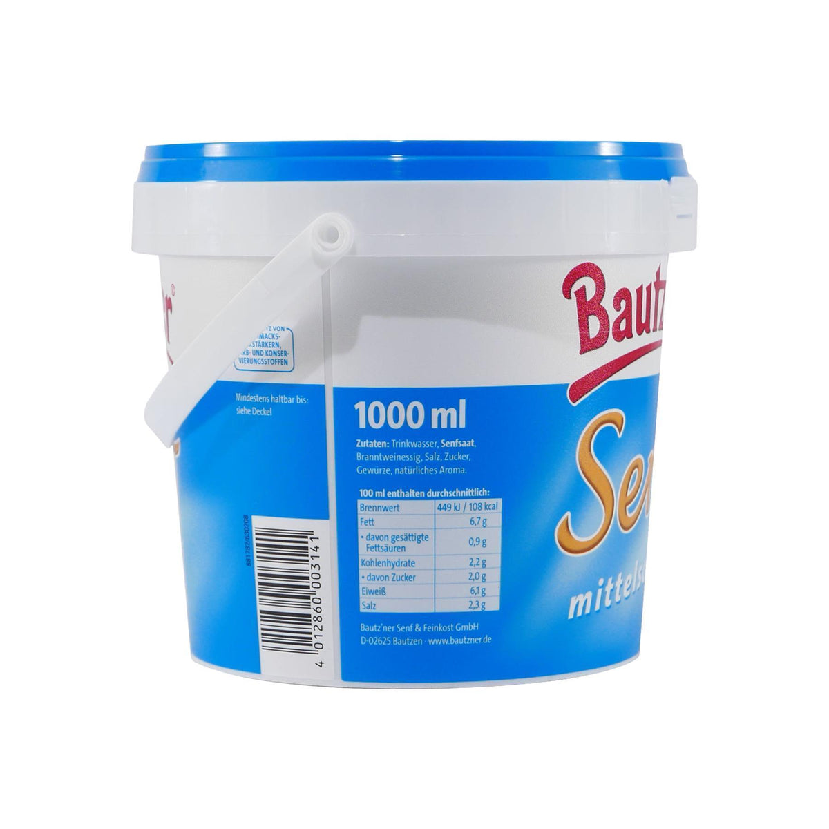 Bautzner Senf im Eimer -mittelscharf- 1,0L