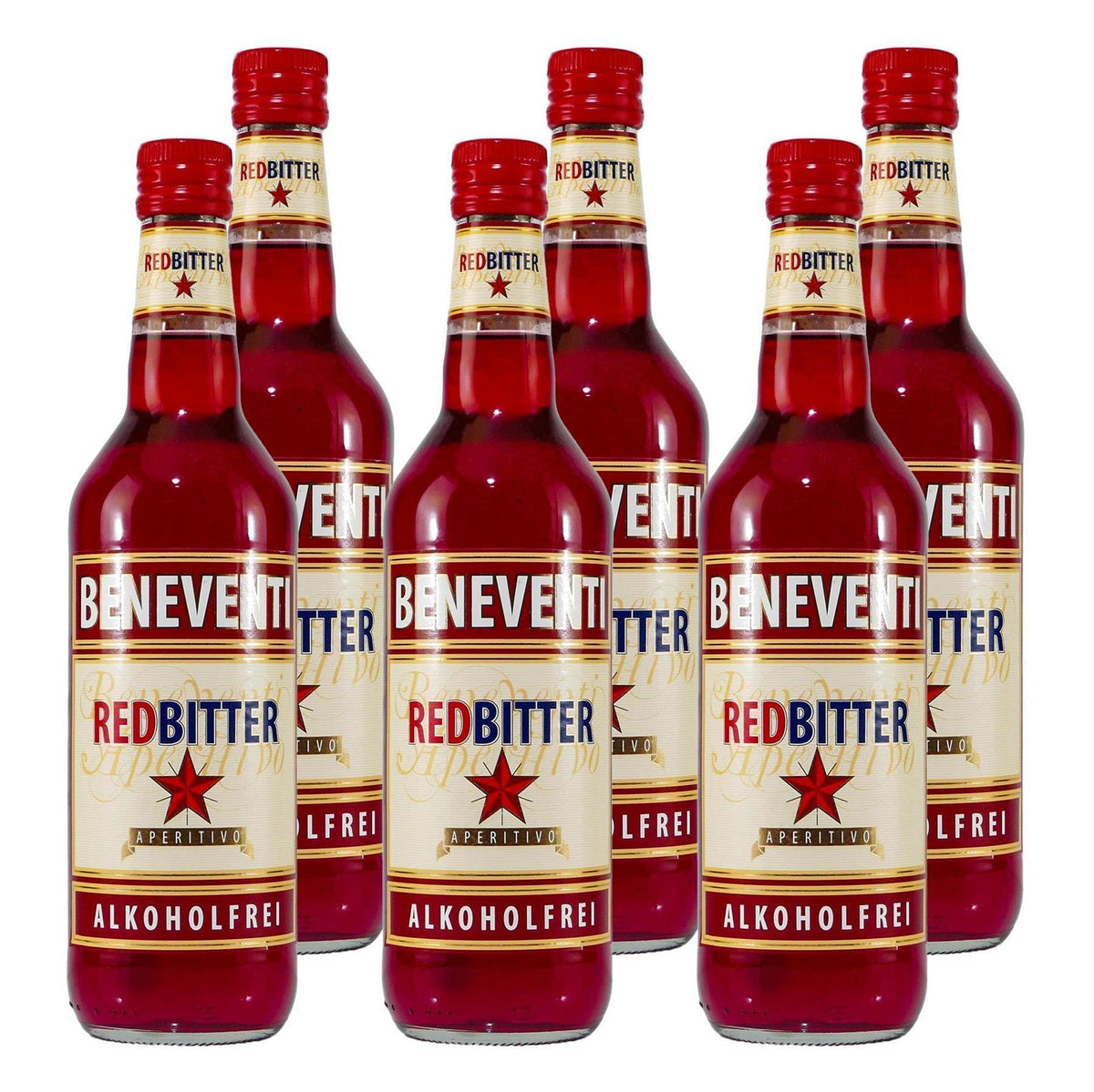 Beneventi Red Bitter Aperitivo -alkoholfrei- (6 x 0,7L) EINWEG