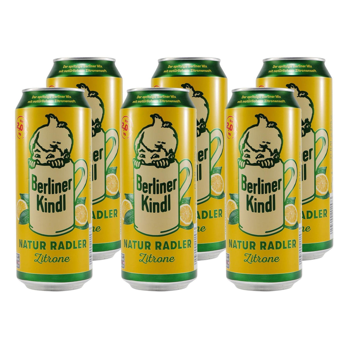 Berliner Kindl Natur Radler Zitrone (24 x 0,5L) EINWEG