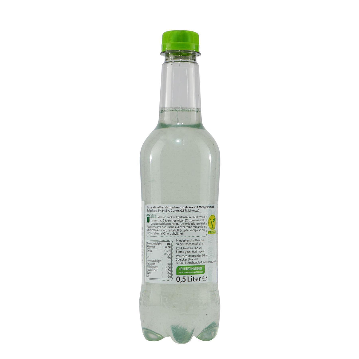 Beste Wahl Gurke-Limette-Minze Getränk (18 x 0,5L) EINWEG