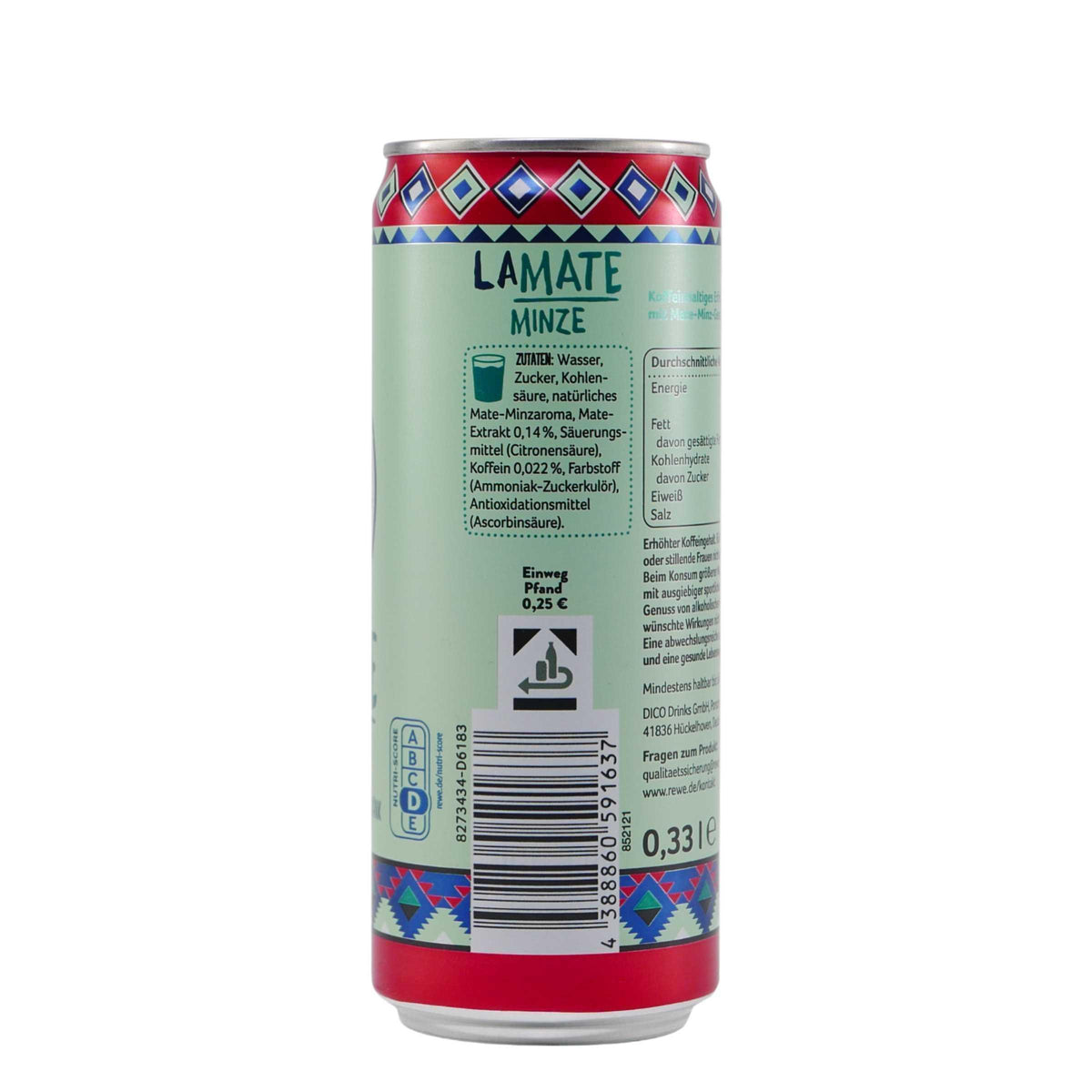 Beste Wahl Lamate Minze (24 x 0,33L) EINWEG
