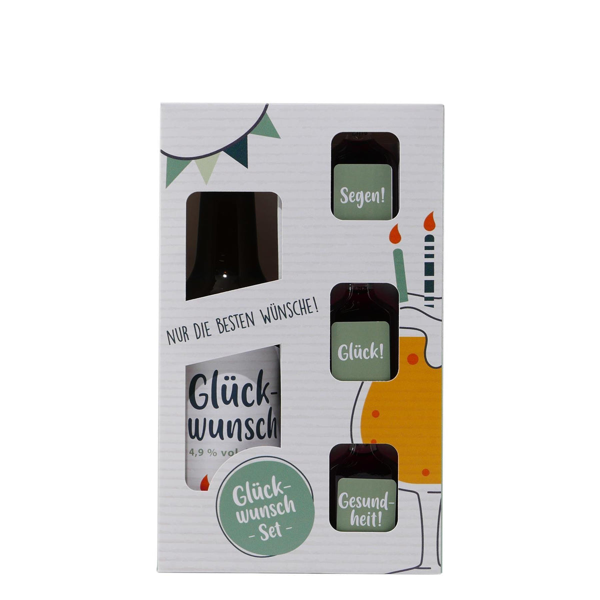 Geschenkverpackung "Glückwunsch" EINWEG