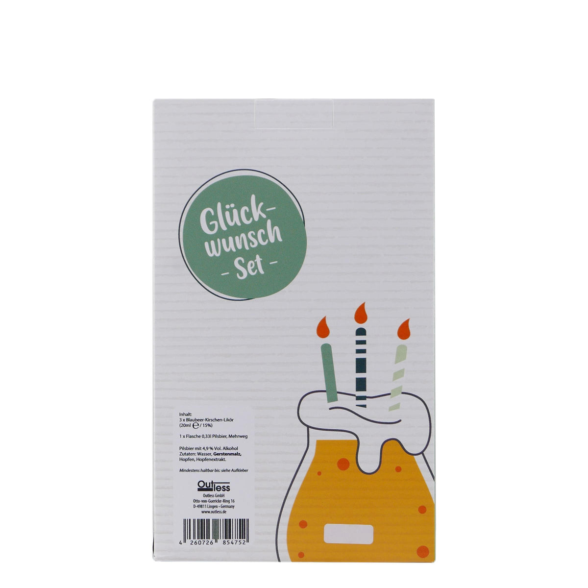 Geschenkverpackung "Glückwunsch" EINWEG