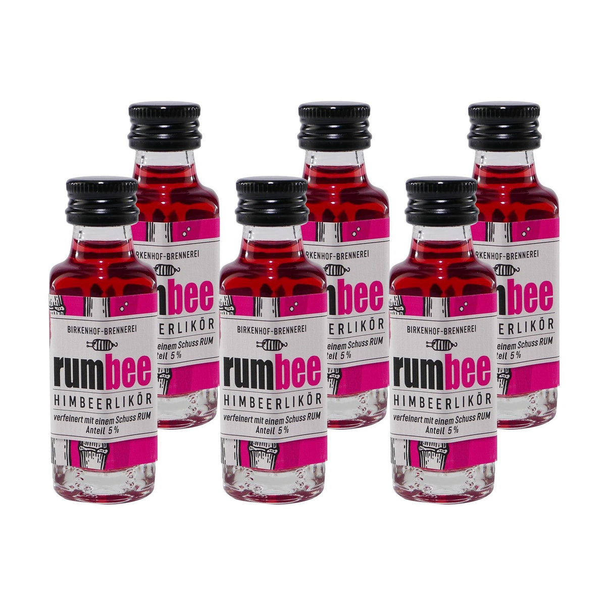 Birkenhof RumBee Himbeerlikör (25 x 0,02L)