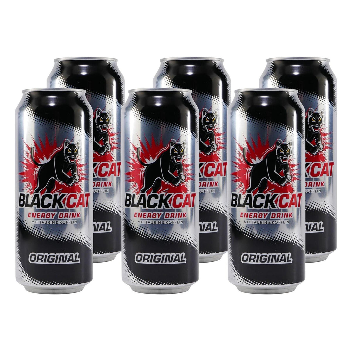 Black Cat Energy Drink Original (12 x 0,5L) EINWEG