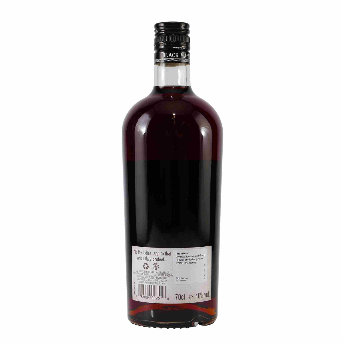 Black Magic Rum Spirit Drink mit Geschenk-Holzkiste