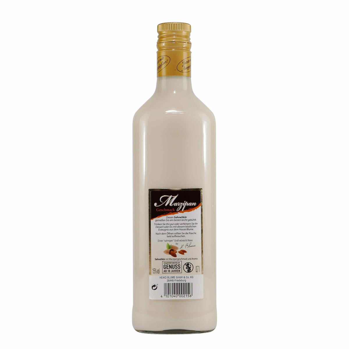 Blume Marzipan Liqueur mit Geschenk-Holzkiste