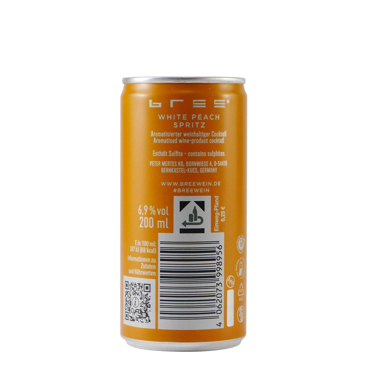 Bree White Peach Spritz (12 x 0,2L) EINWEG