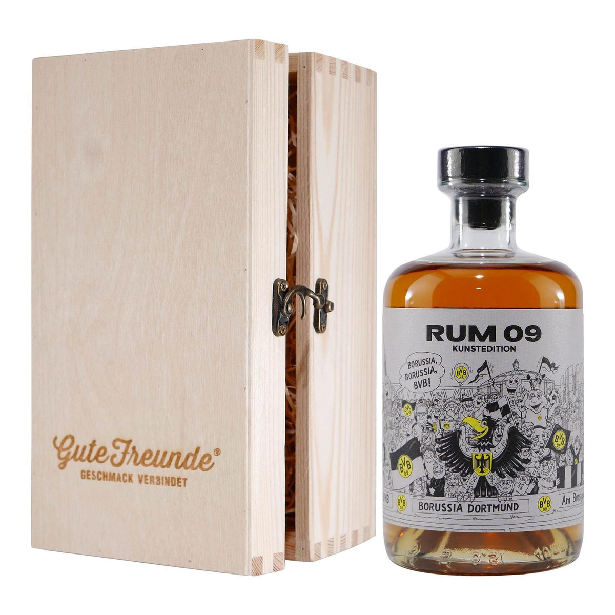 BVB Rum 09 Kunstedition mit Geschenk-Holzkiste