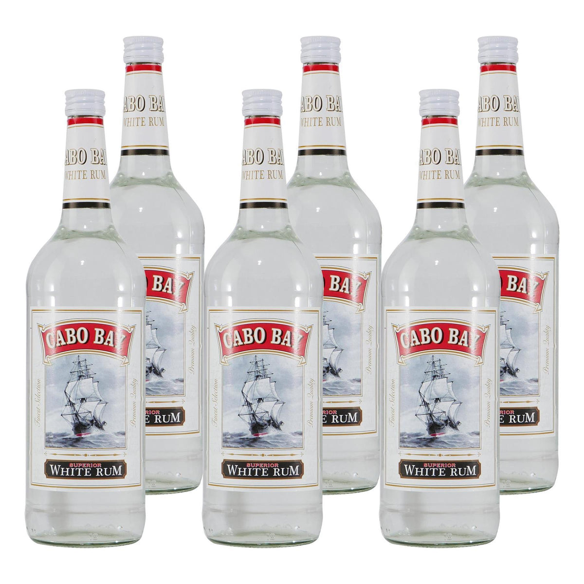 Cabo Bay White Rum (6 x 1,0L)