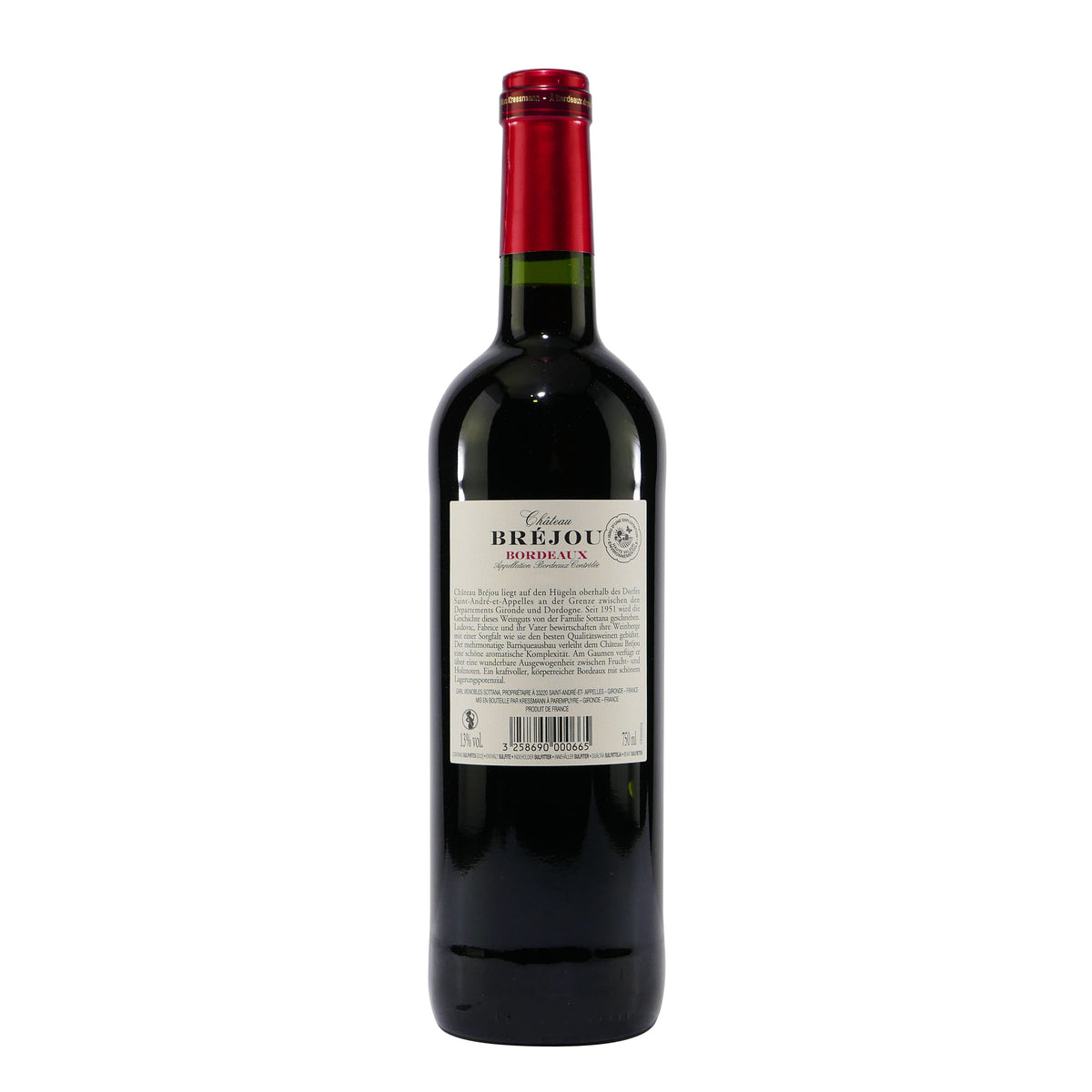 Château Bréjou Bordeaux AOC -trocken- (6 x 0,75L)
