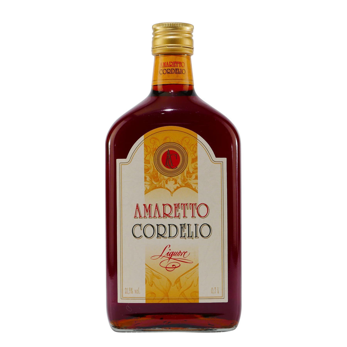 Cordelio Amaretto Liquore mit Geschenk-Holzkiste