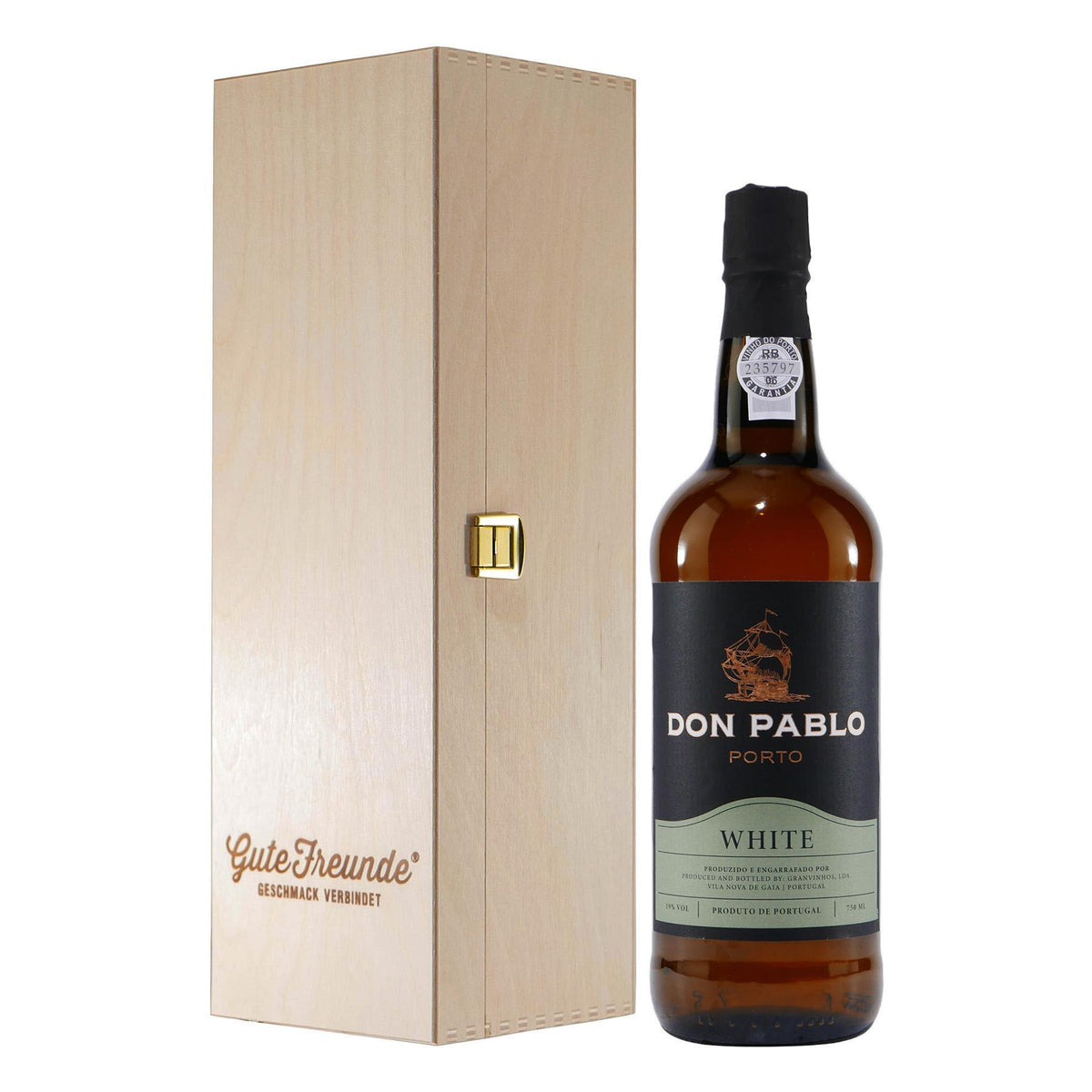 Don Pablo Portwein -WHITE- mit Geschenk-Holzkiste