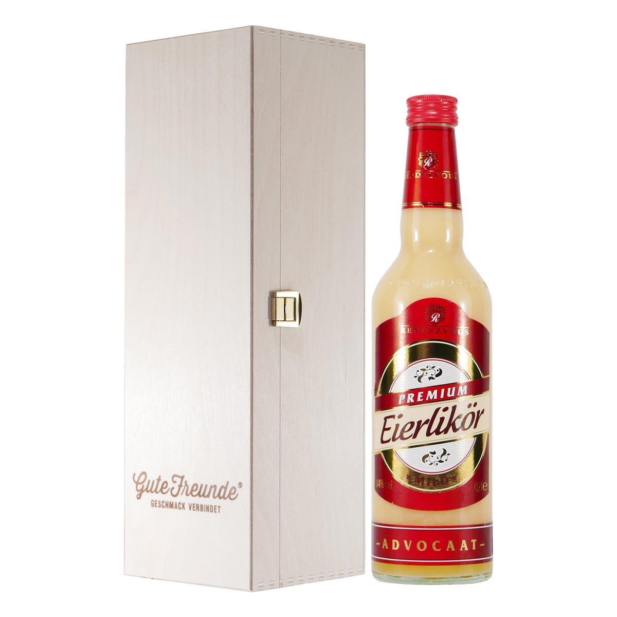 Rendezvous Eierlikör -mild- mit Geschenk-Holzkiste