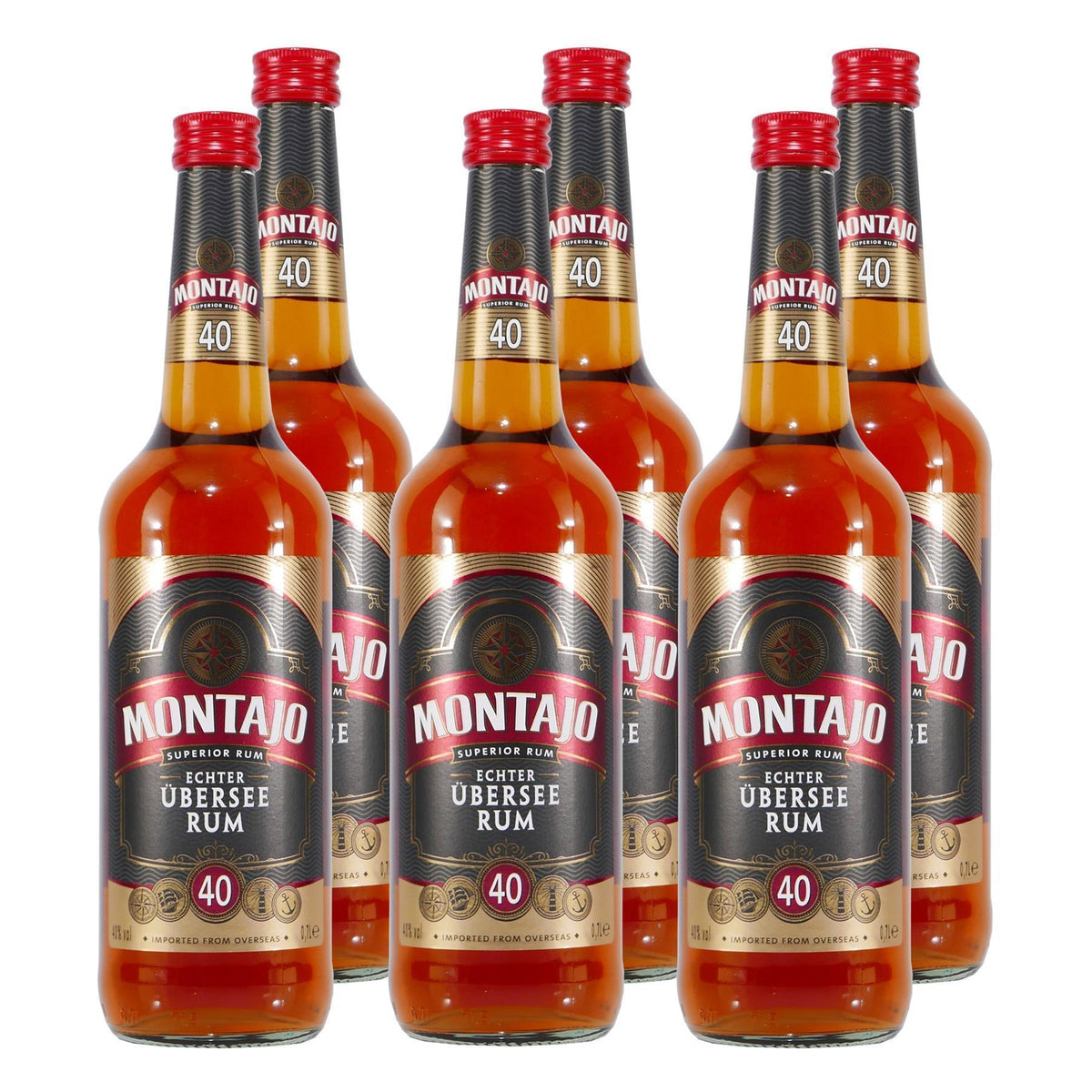 Montajo Echter Übersee Rum 40% (6 x 0,7L)