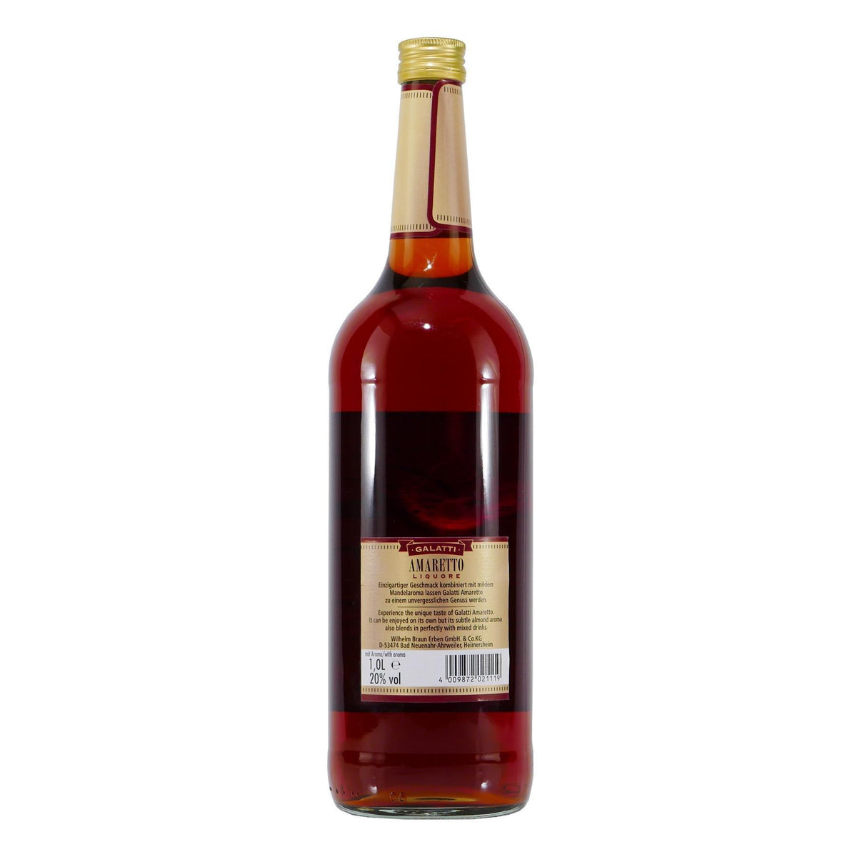 Galatti Amaretto Liquore mit Geschenk-Holzkiste