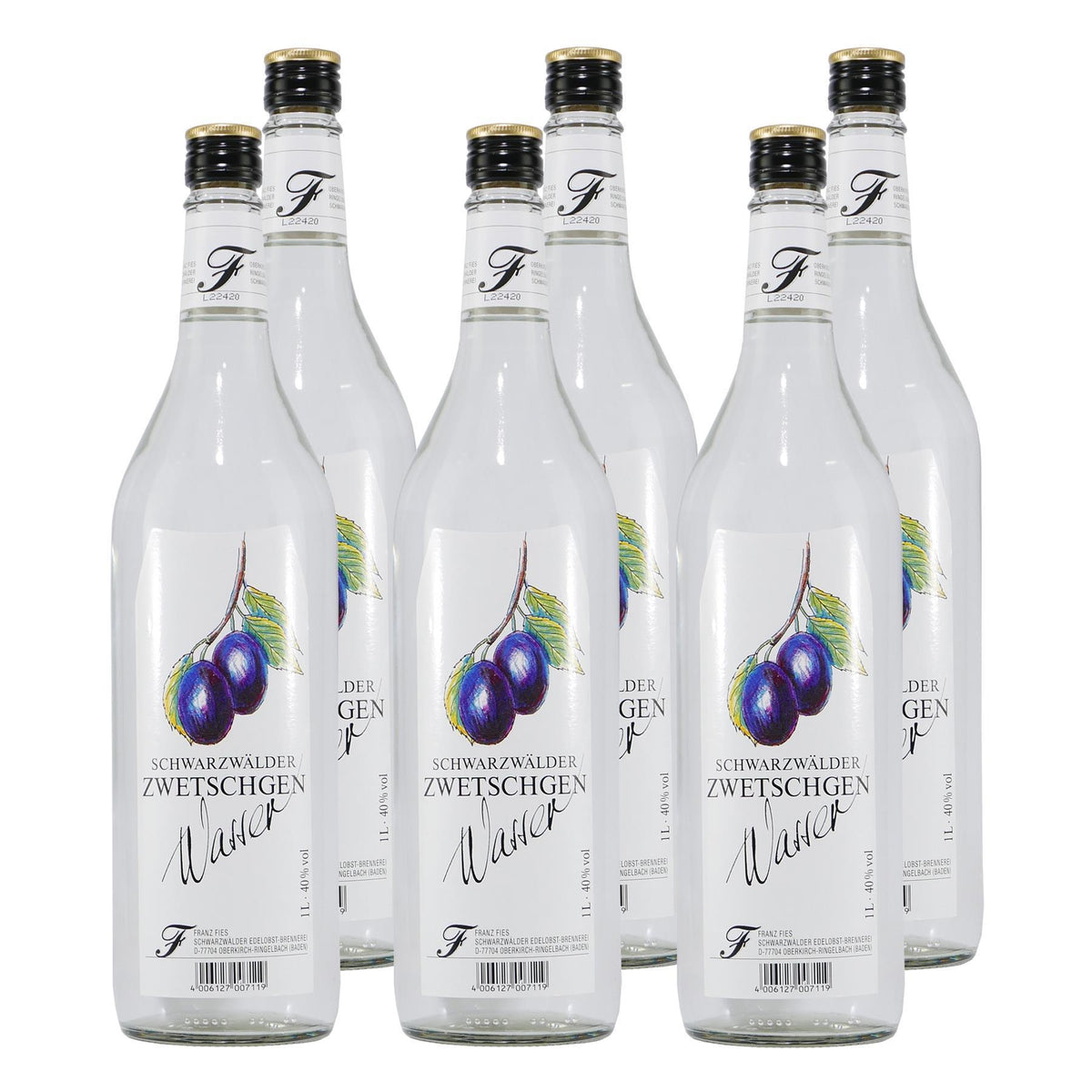 Fies Schwarzwälder Zwetschgen Wasser (6 x 1,0L)