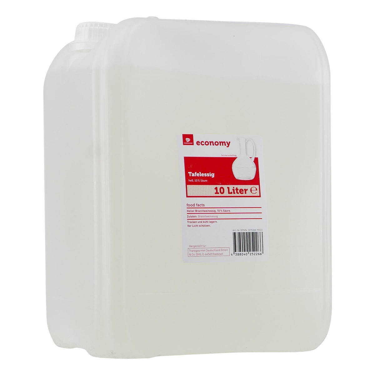 Economy Tafelessig hell (10% Säure) 10L