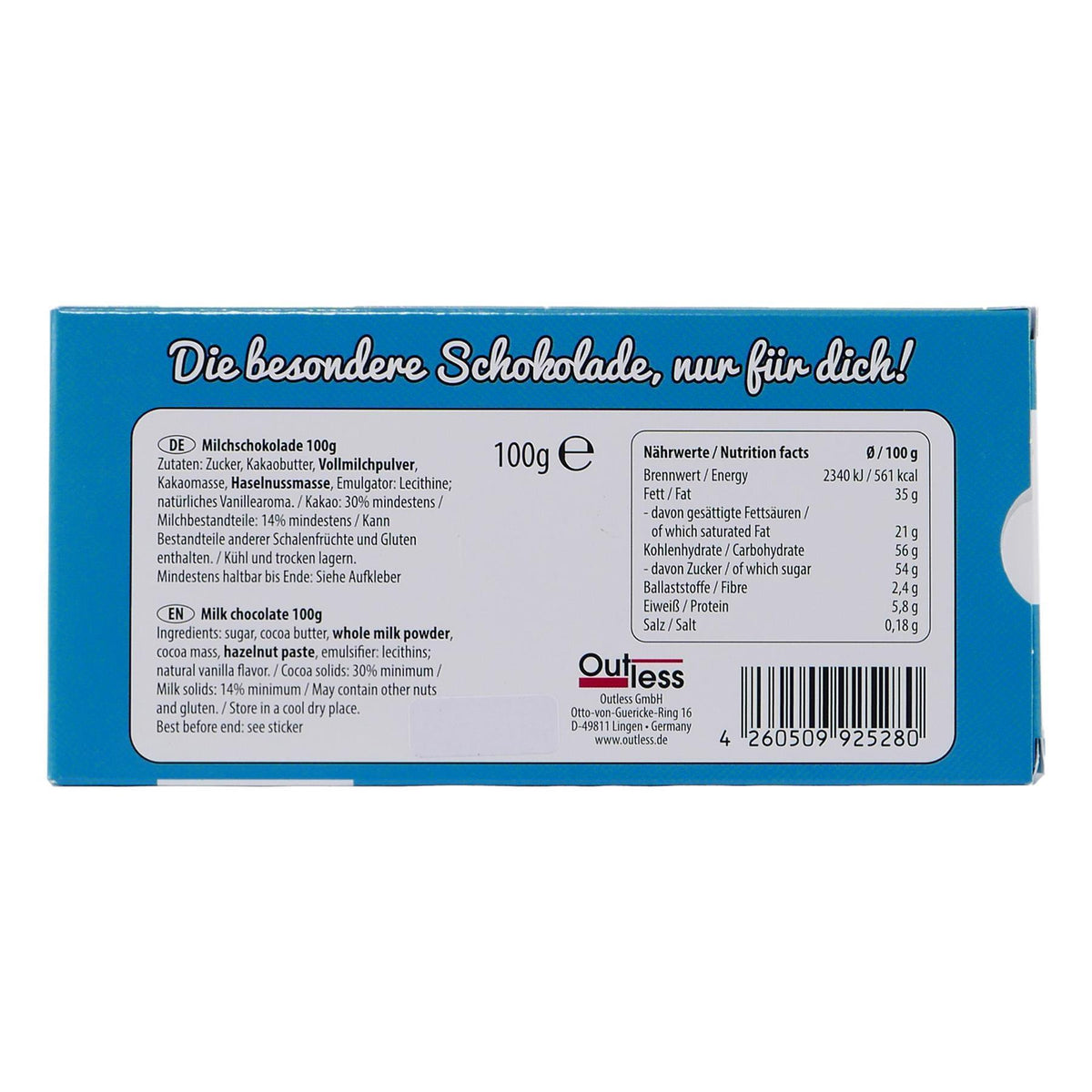 Erste Hilfe Schokolade "Prüfungsangst"