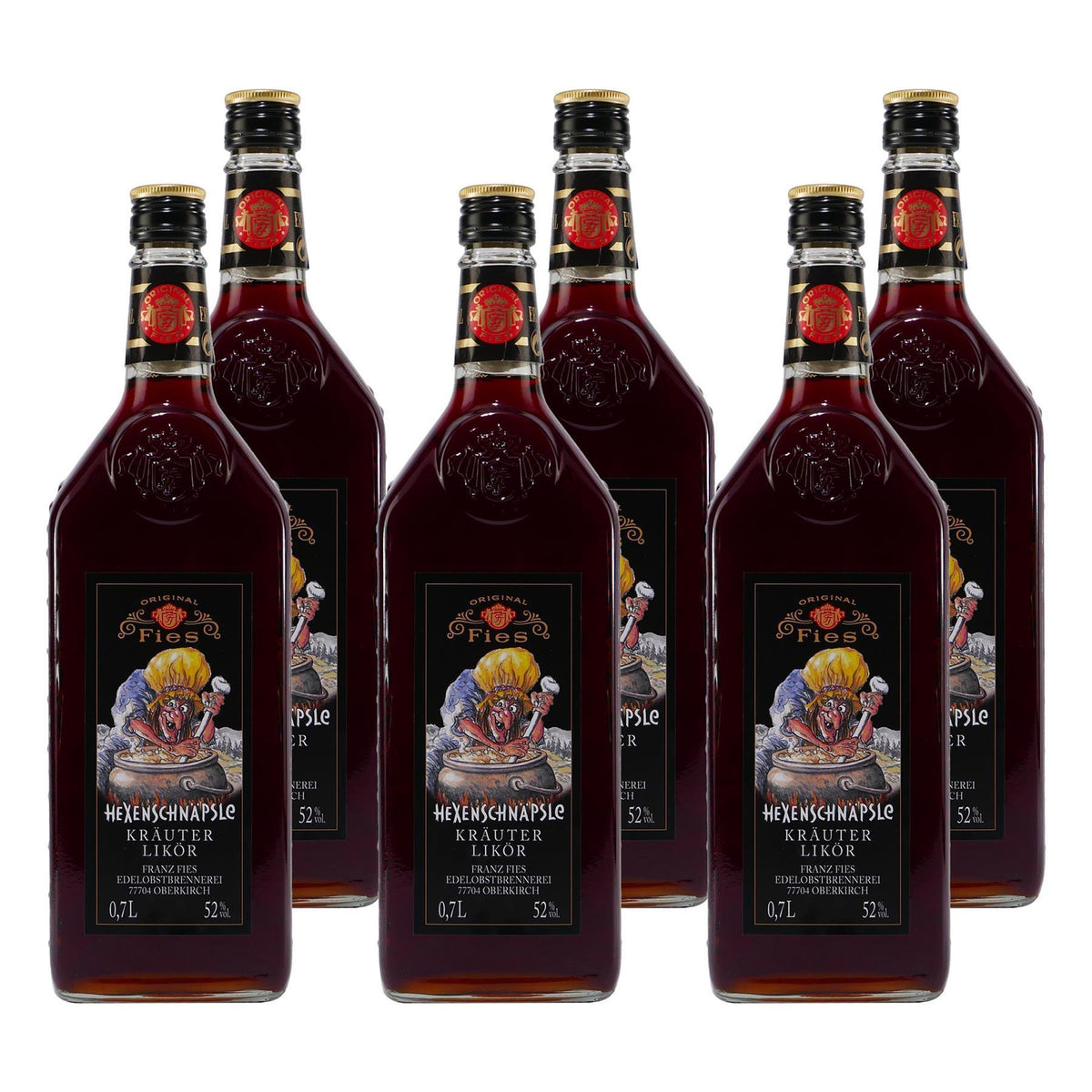 Fies Hexenschnäpsle Kräuter-Likör (6 x 0,7L)