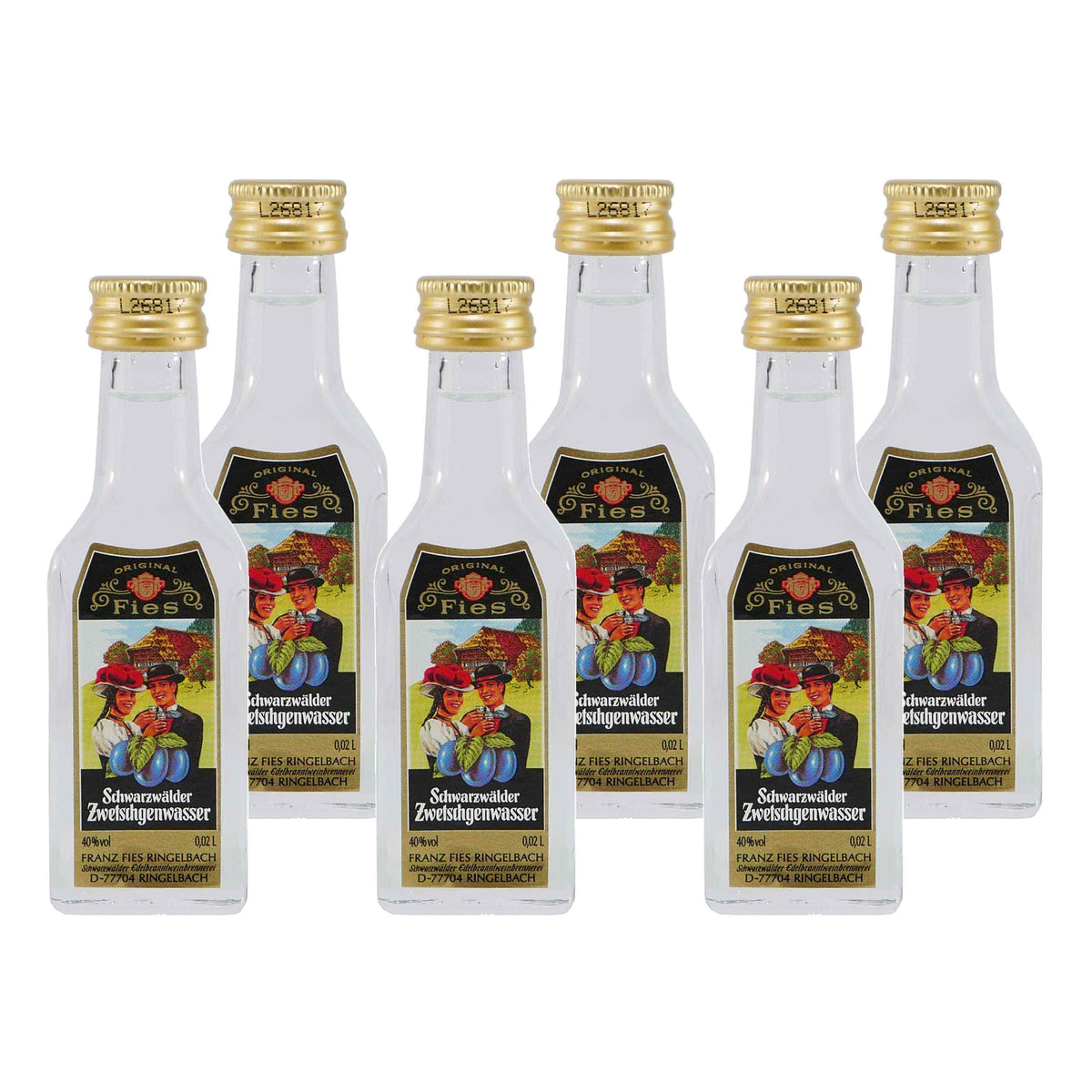 Fies Schwarzwälder Zwetschgenwasser (30 x 0,02L)