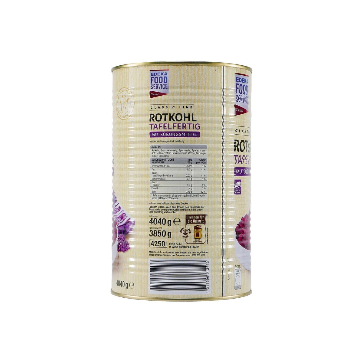 Classic Line Rotkohl -tafelfertig- 4,04KG