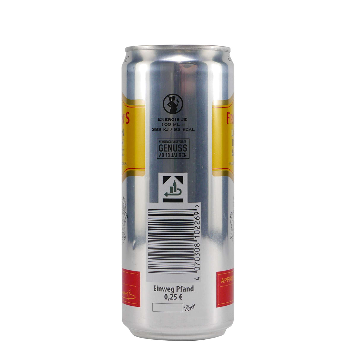 Freeman´s London Dry Gin & Tonic (12 x 0,33L) EINWEG