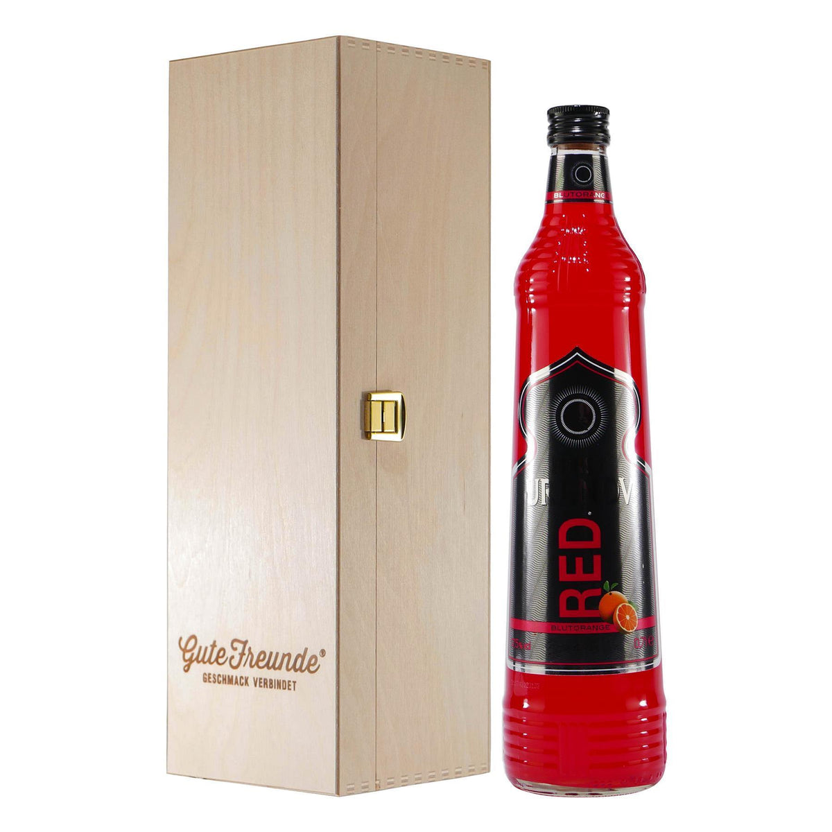 Fürst Uranov Red Blutorange Likör und Vodka mit Geschenk-HK