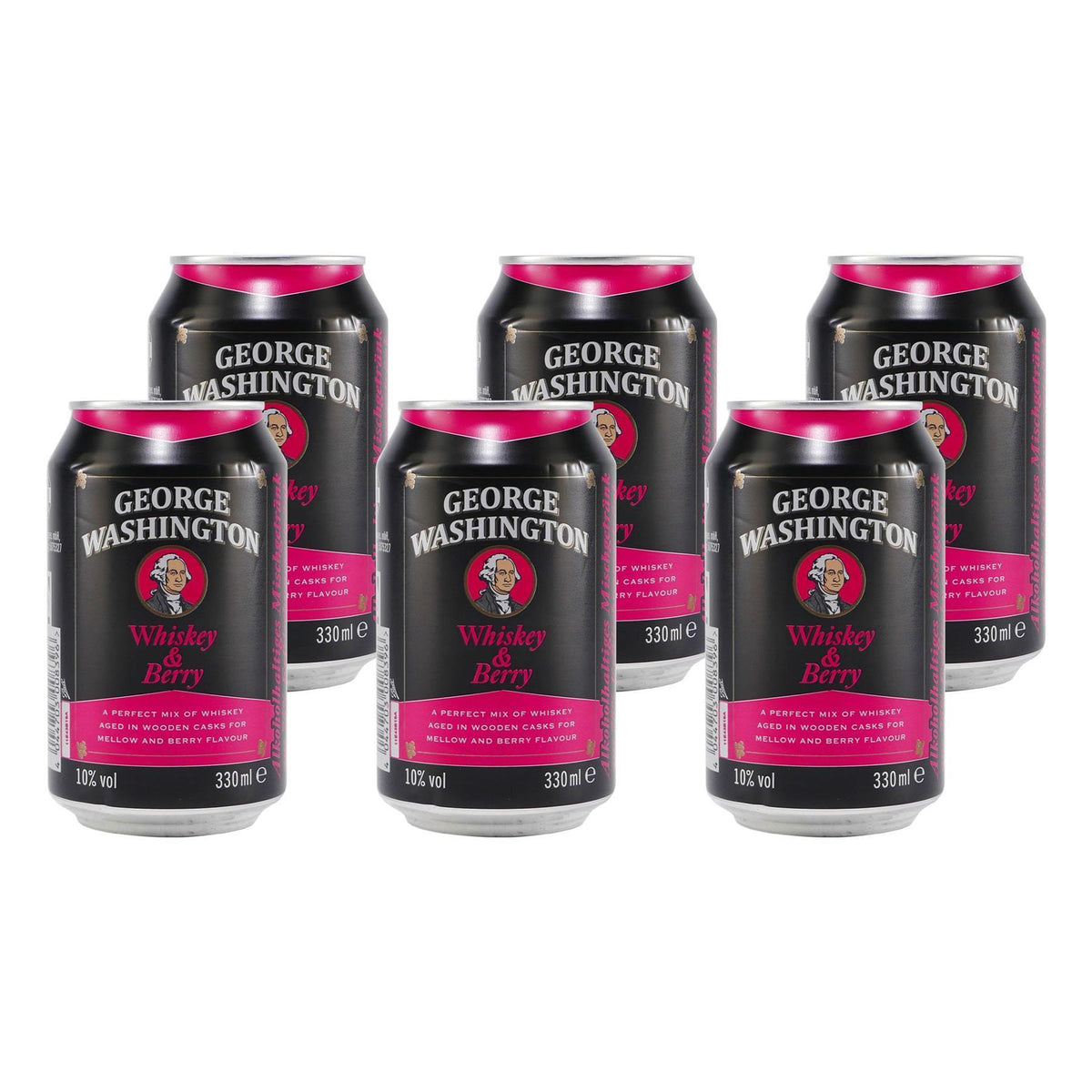 George Washington Whiskey & Berry (12 x 0,33L) EINWEG