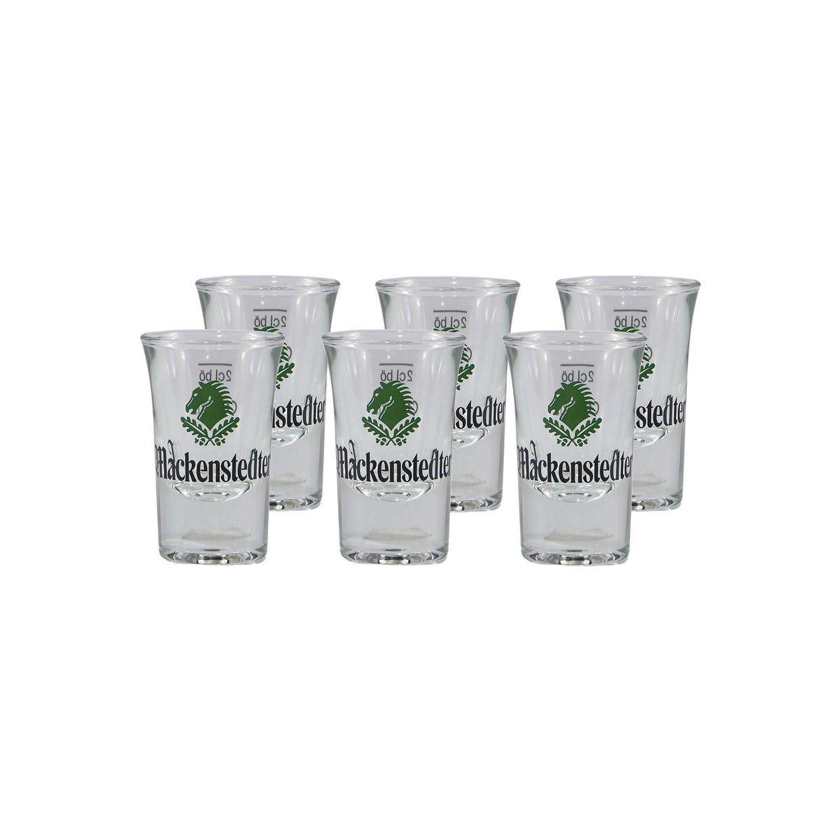 Mackenstedter Waldmeister Likör mit 6x Shotgläser