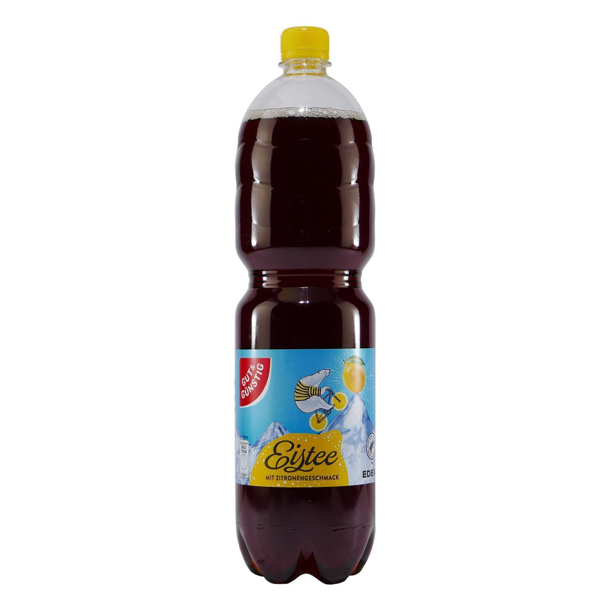 Gut & Günstig Eistee Zitrone (6 x 1,5L) EINWEG