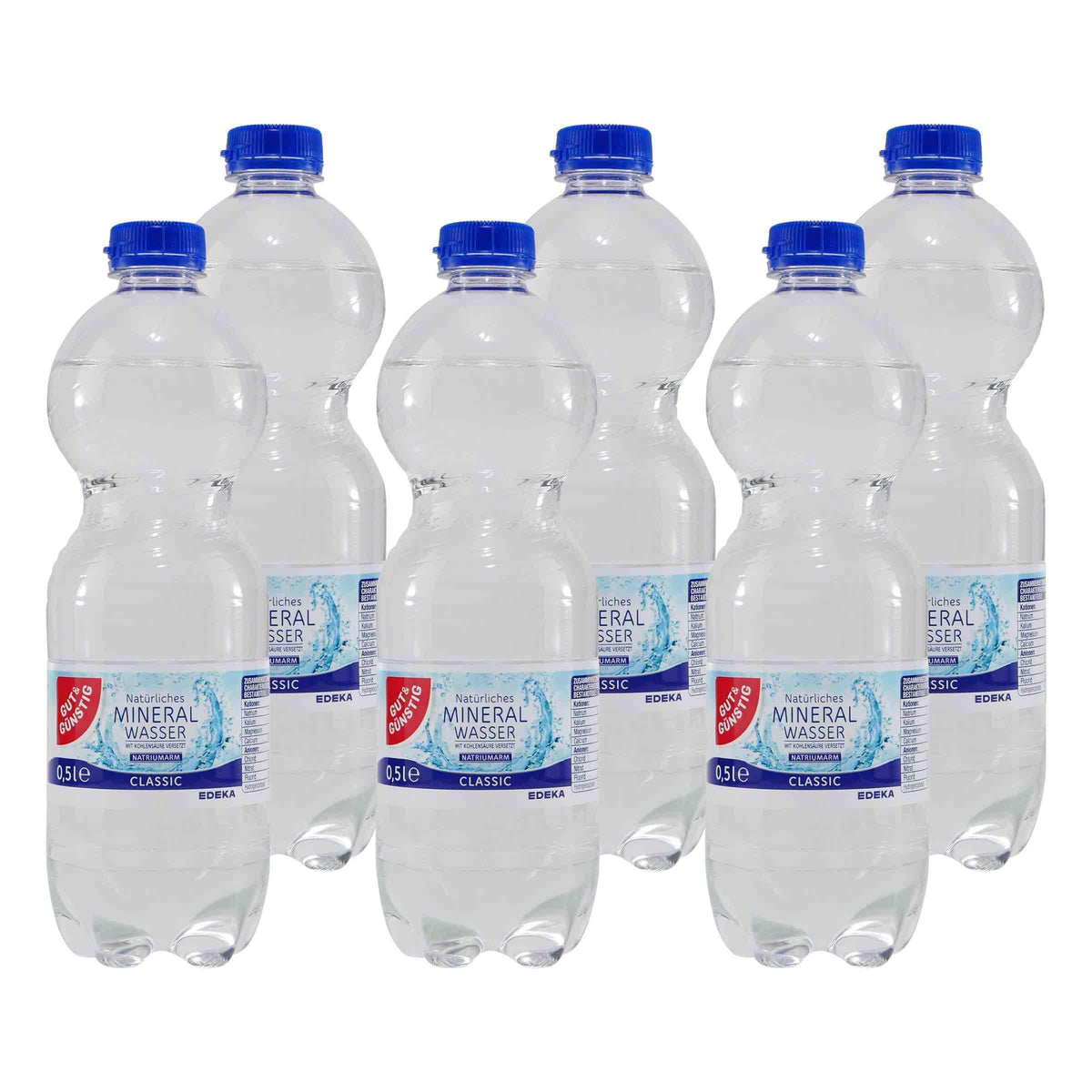 Gut & Günstig Mineralwasser -Classic- (9 x 0,5L) EINWEG