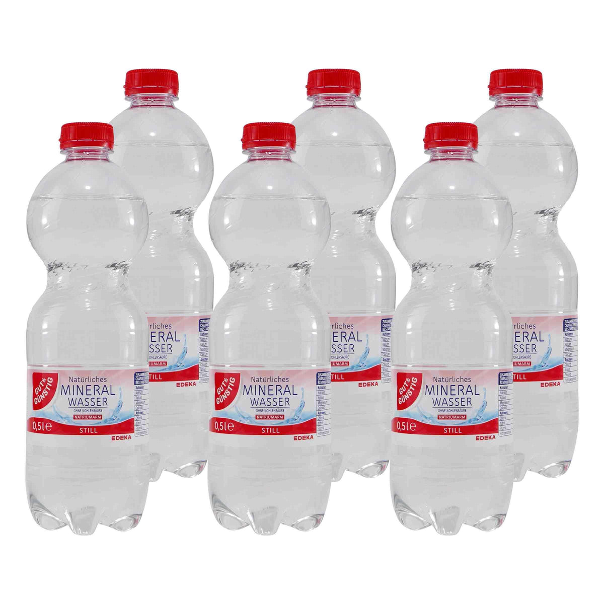 Gut & Günstig Mineralwasser -Still- (9 x 0,5L) EINWEG