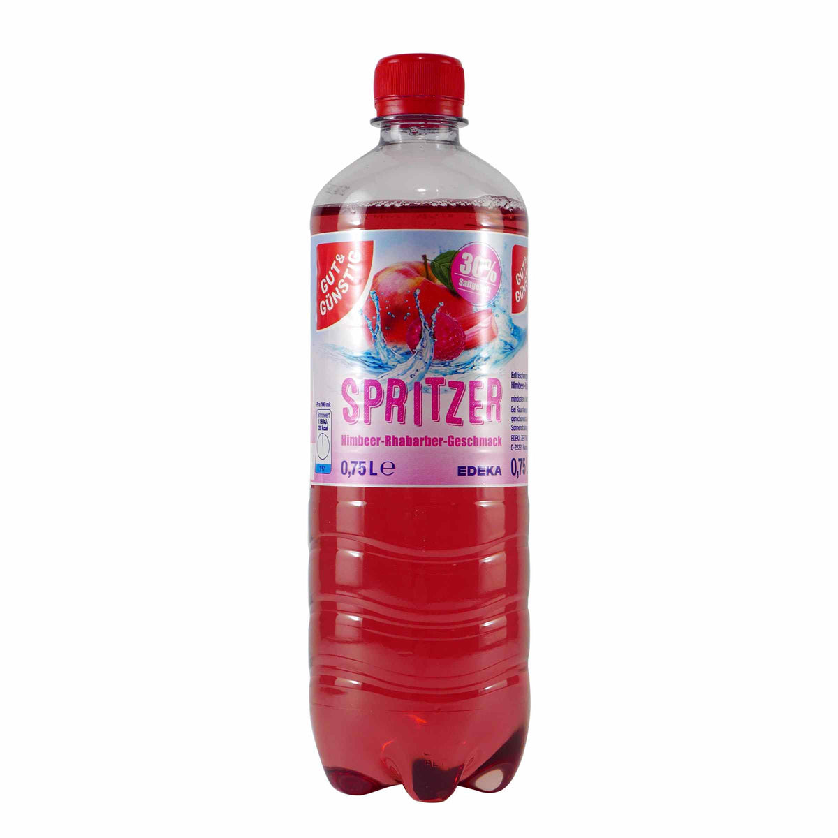 Gut & Günstig Spritzer Himbeer-Rhabarber (6 x 0,75L) EINWEG