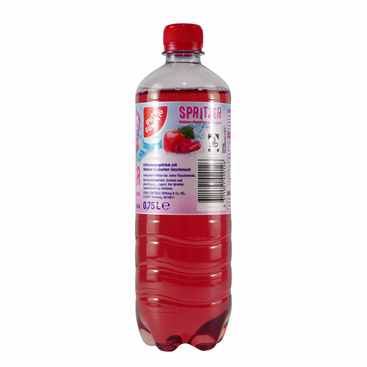 Gut & Günstig Spritzer Himbeer-Rhabarber (6 x 0,75L) EINWEG