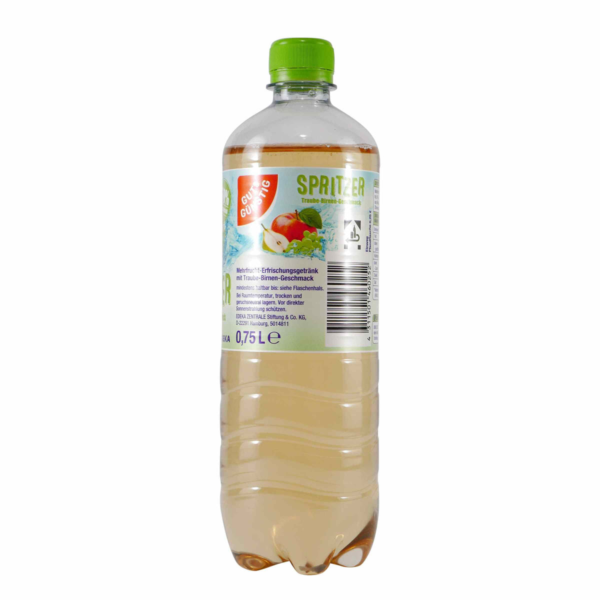 Gut & Günstig Spritzer Traube-Birne (6 x 0,75L) EINWEG