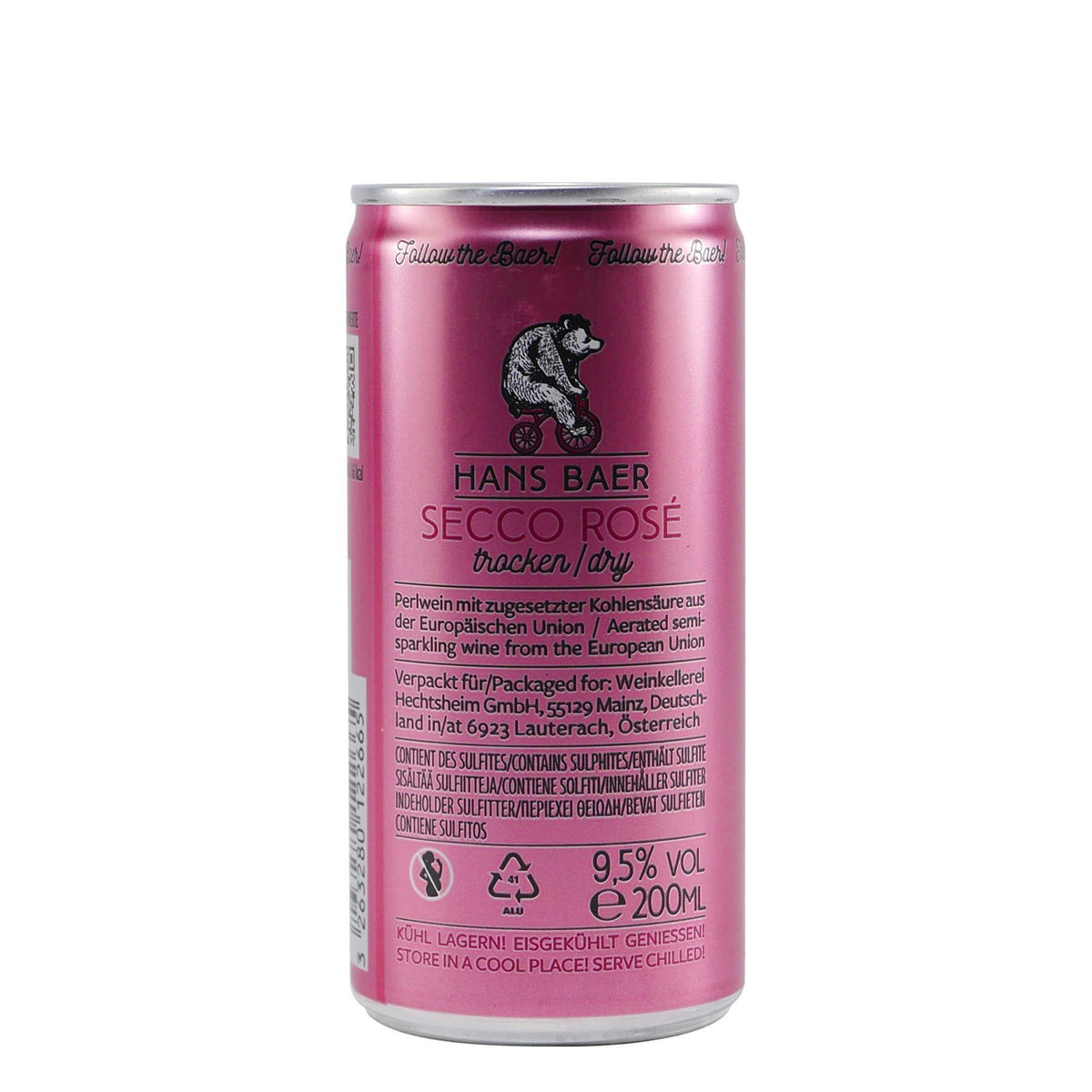 Hans Baer Secco Rosé -trocken- (12 x 0,2L) EINWEG