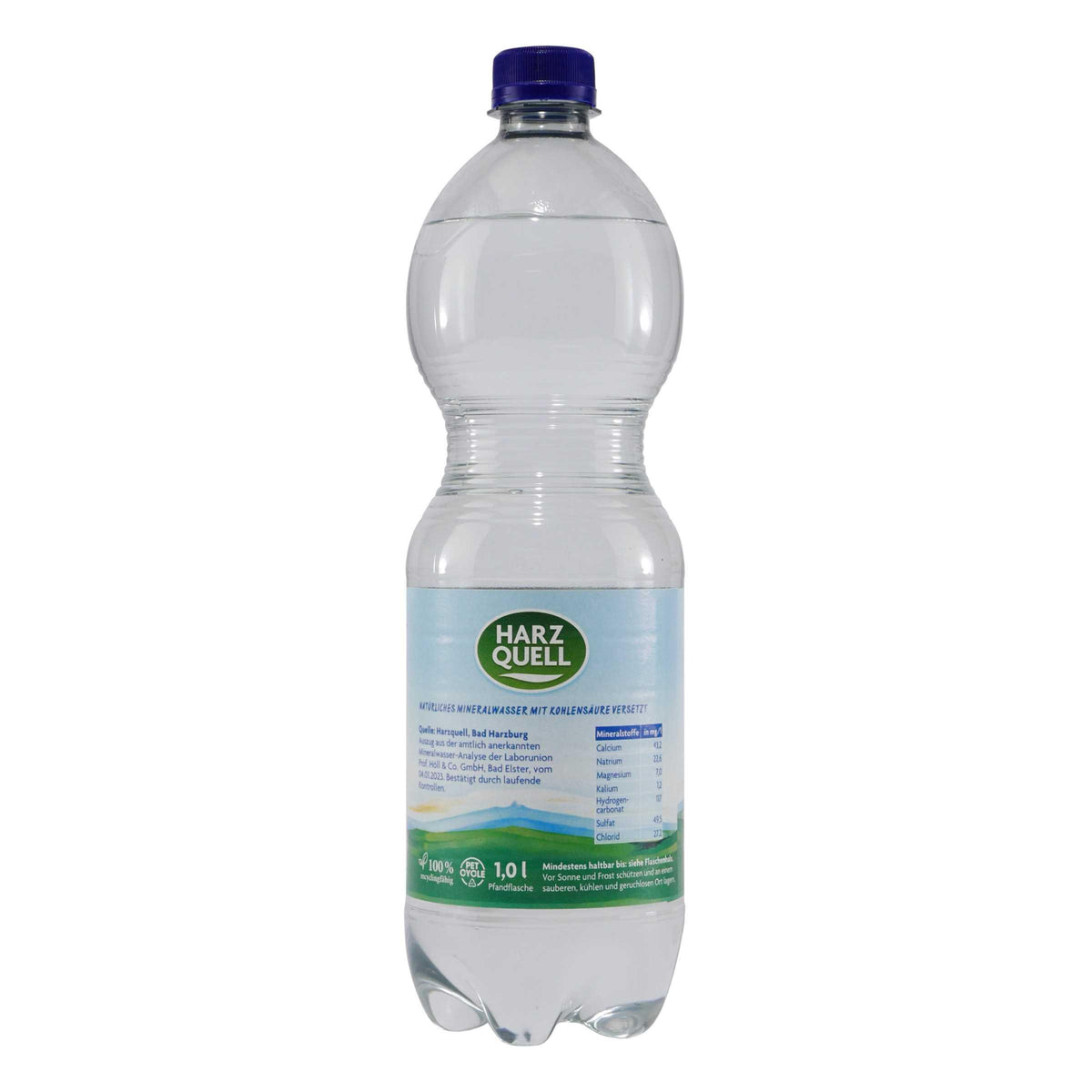 Harzquell Mineralwasser -Classic- (12 x 1,0L) EINWEG